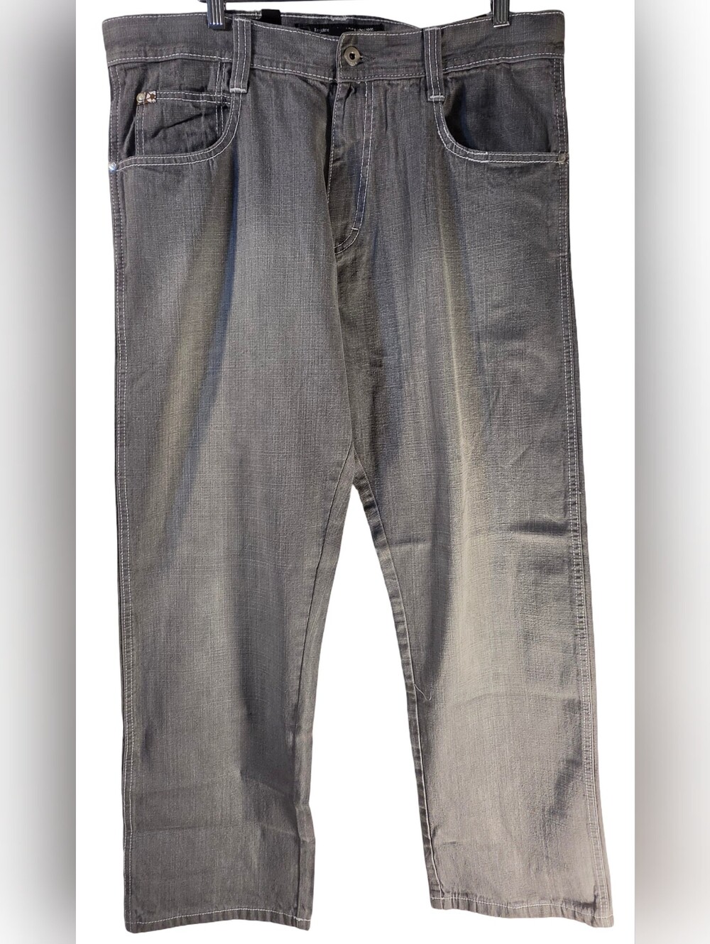 Rare South Pole Goth Skater Hip Hop 90's 4180 Men's Relaxed Gray Denim Jeans